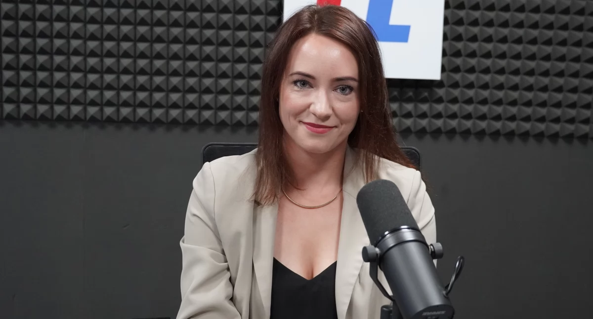 Agata Budzyń w Radiu Toruń, fot. Bartosz Fryckowski / ototorun.pl