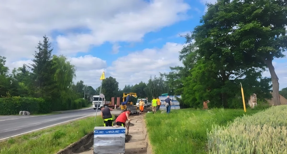 Budowa nowej ścieżki rowerowej w gminie Łysomice, fot. UG Łysomice