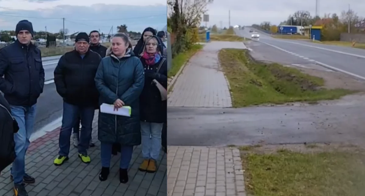 Tragedia na drodze pod Toruniem. Mieszkańcy żądają przejścia dla pieszych