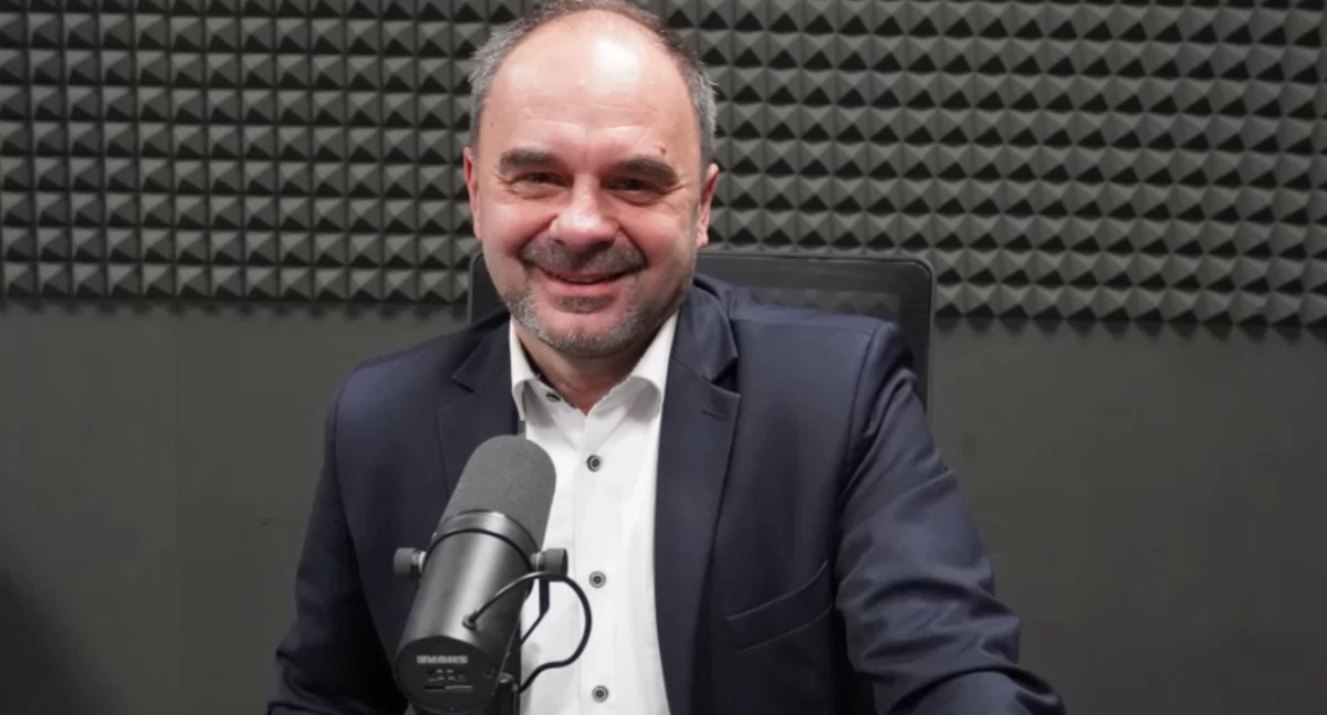 Adam Banaszak w Radiu Toruń, fot. Bartosz Fryckowski / ototorun.pl