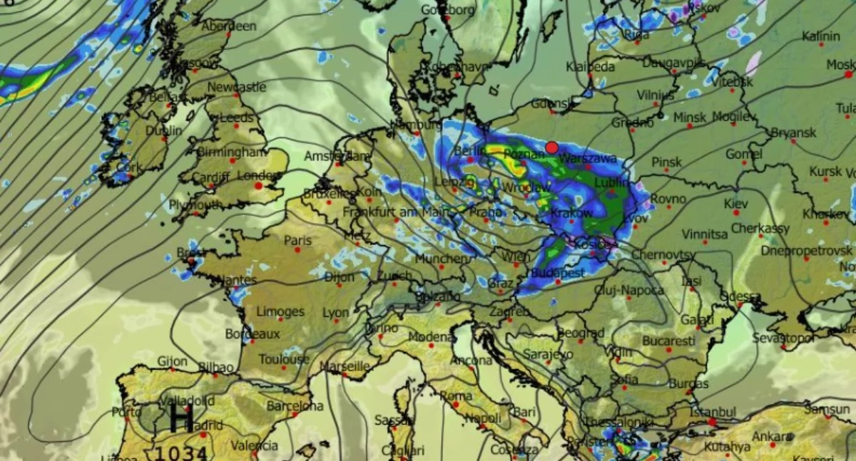 Duże zmiany w pogodzie. Do Torunia nadciąga niż Talat