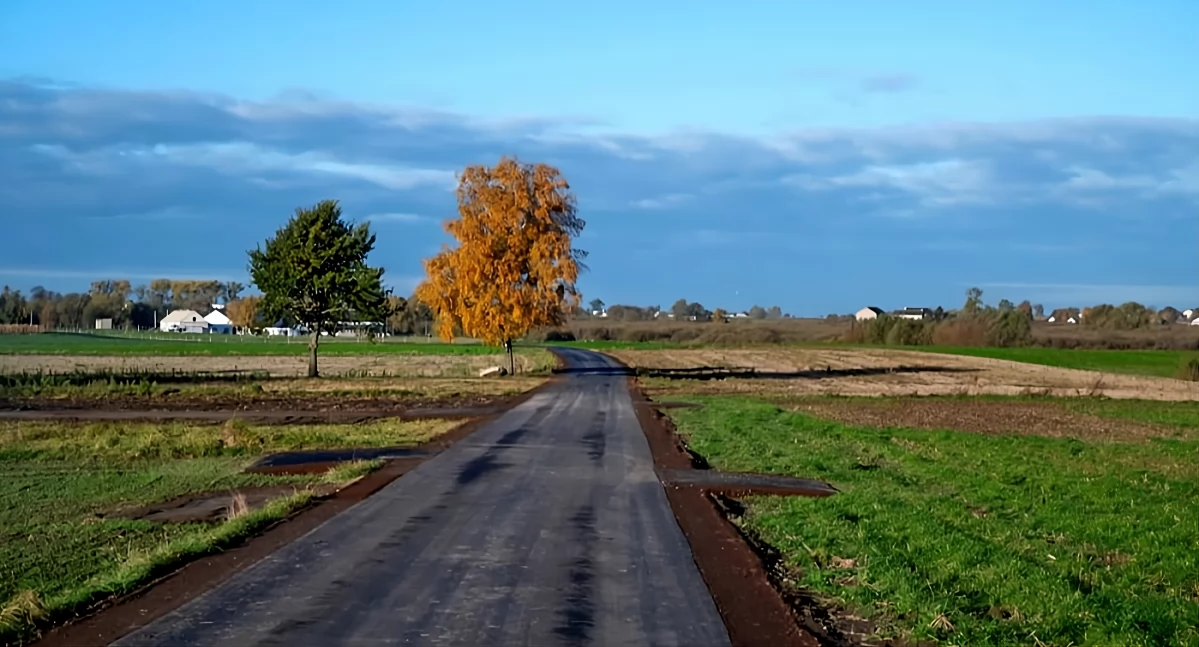 Droga w Skrzypkowie po remoncie, fot. UG Obrowo