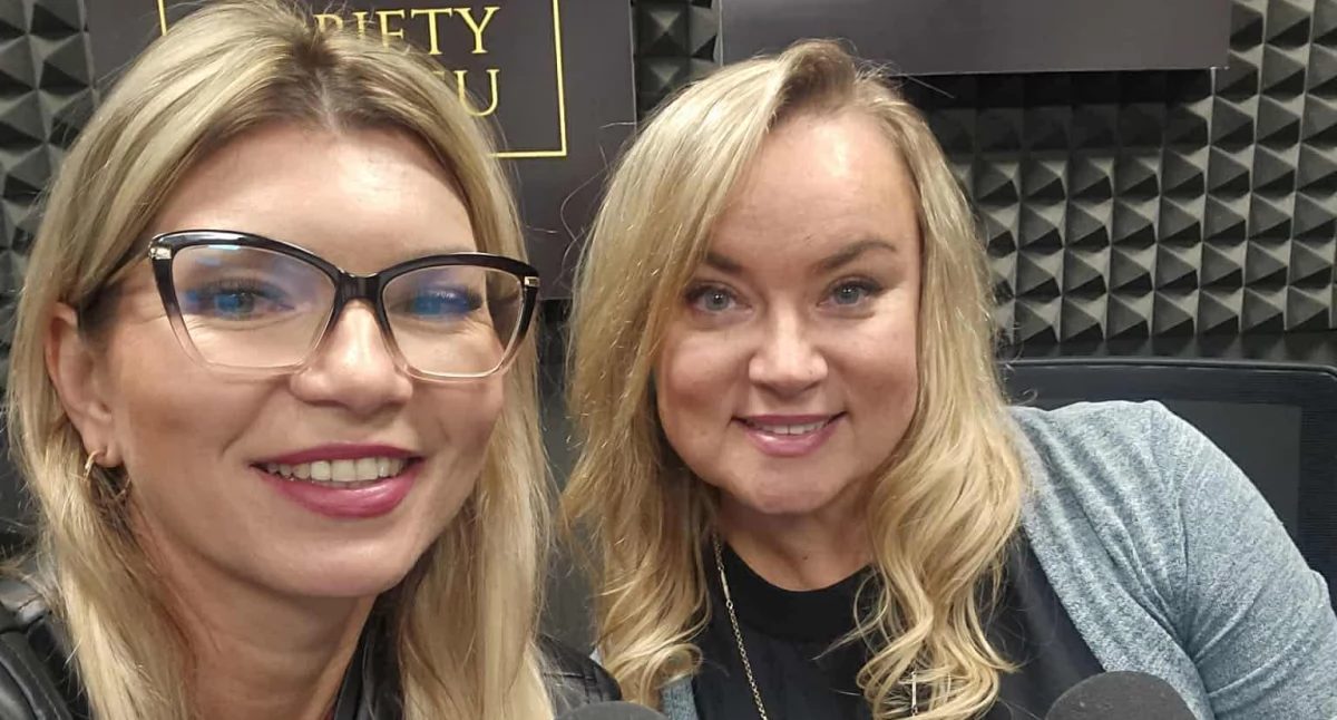 Anna Kruzińska i Karolina Marques w Radiu Toruń, fot. Anna Kruzińska