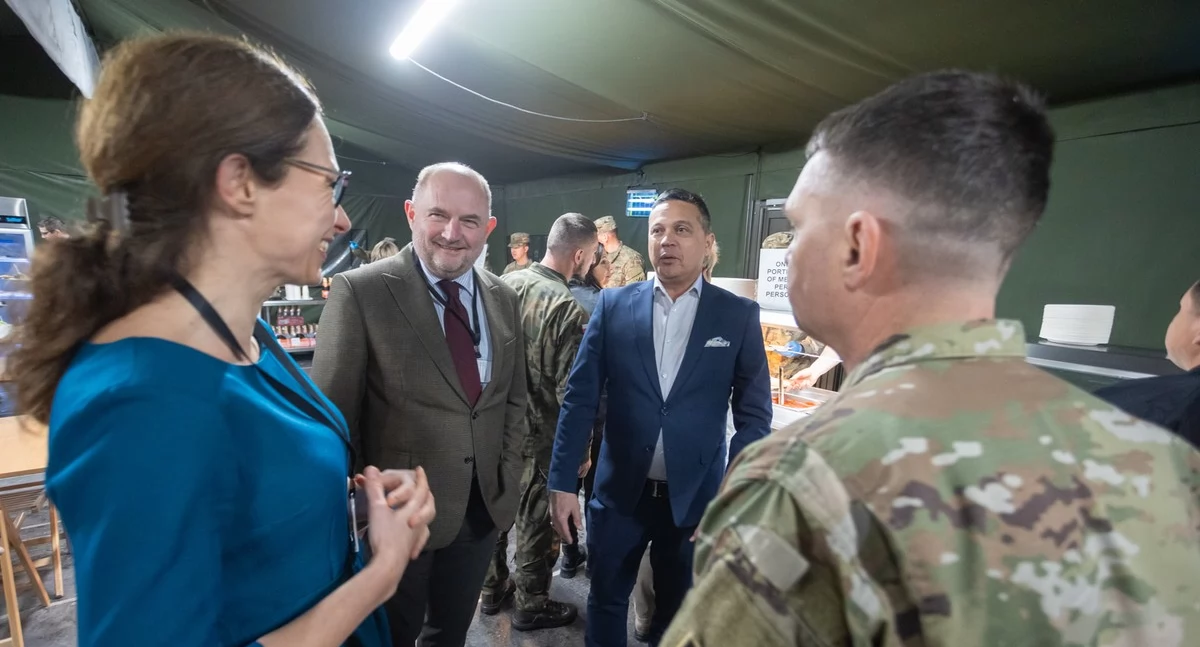 Amerykańscy żołnierze świętowali Dzień Dziękczynienia w bazie w Toruniu