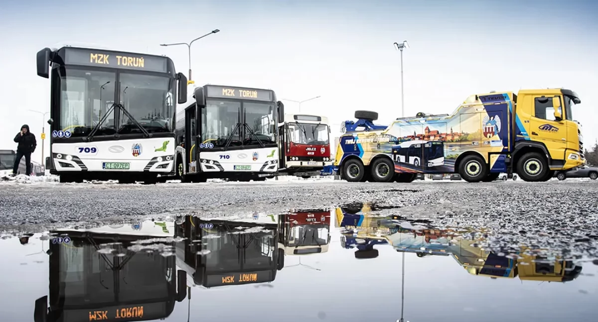 Nowe autobusy elektryczne dotarły do Torunia, fot. MZK Toruń oraz UM Toruń