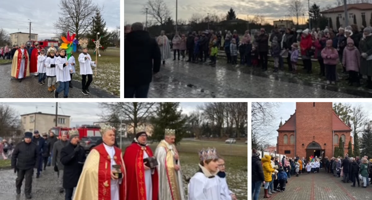 Kolaż zdjęć z Orszaku W 2025 roku, fot. Urząd Gminy Zławieś Wielka
