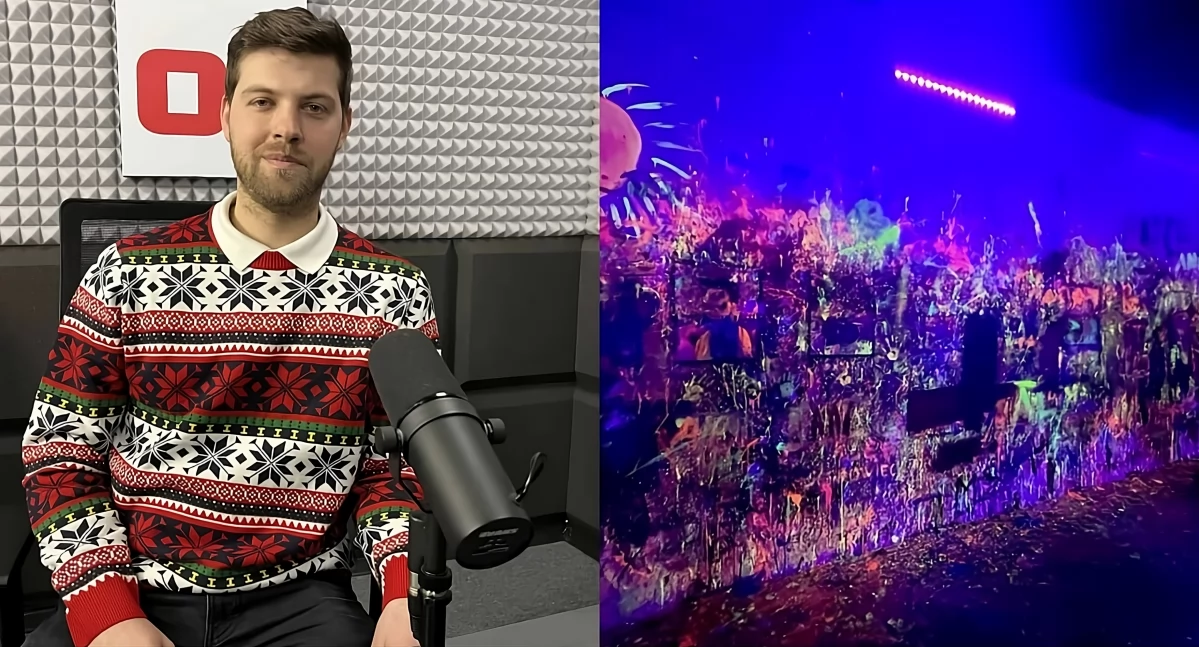 Miłosz Truchan w Radiu Toruń, fot. Bartosz Fryckowski / ototorun.pl