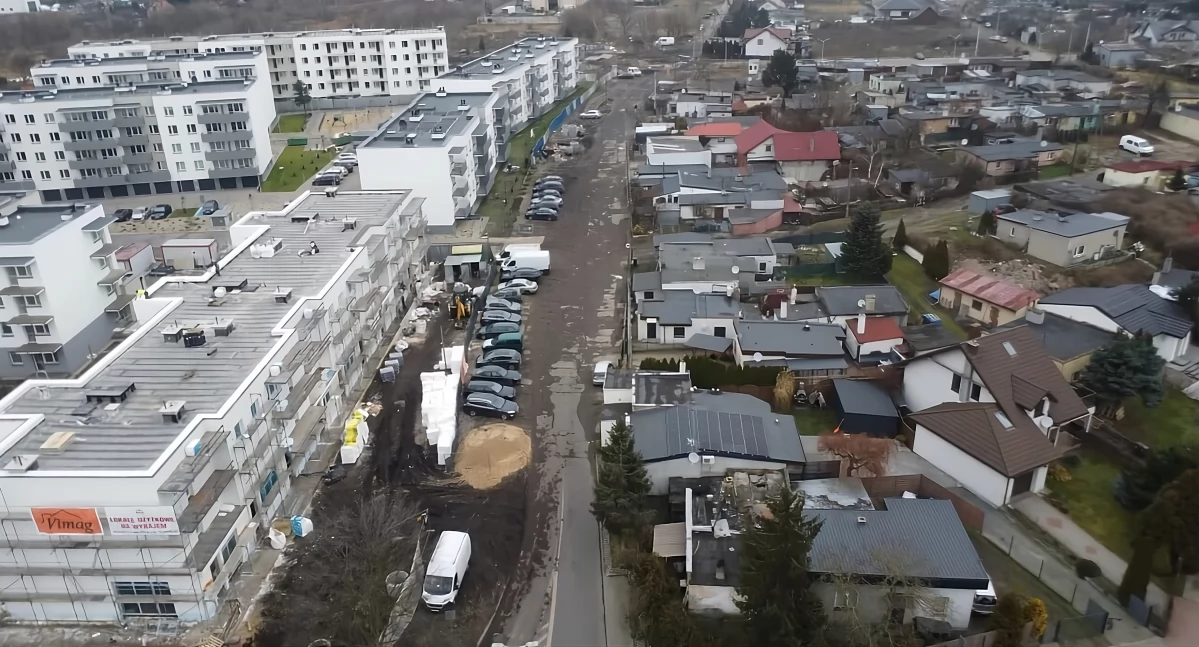 Brakujący odcinek ulicy Batorego w Toruniu, fot. Bartosz Fryckowski / ototorun.pl