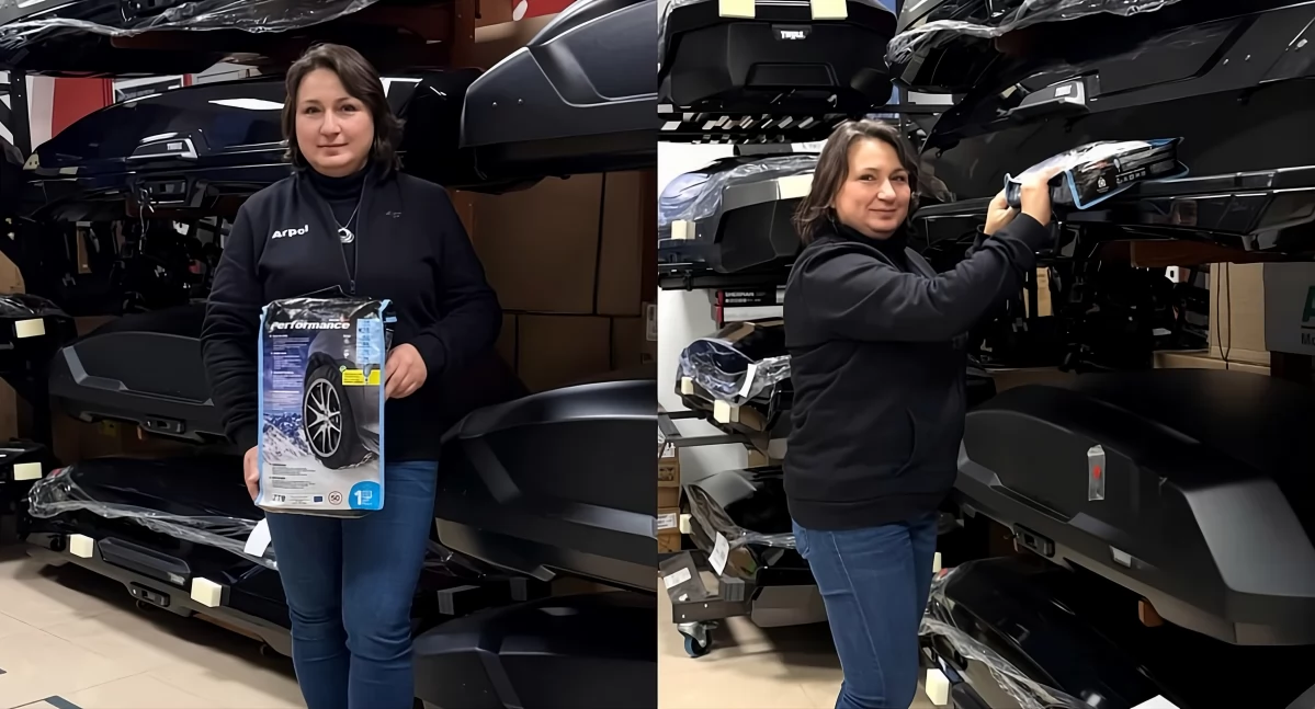 Dorota Oryl w salonie Arpol Motor Company przy Szosie Bydgoskiej 52 w Toruniu, fot. Arpol