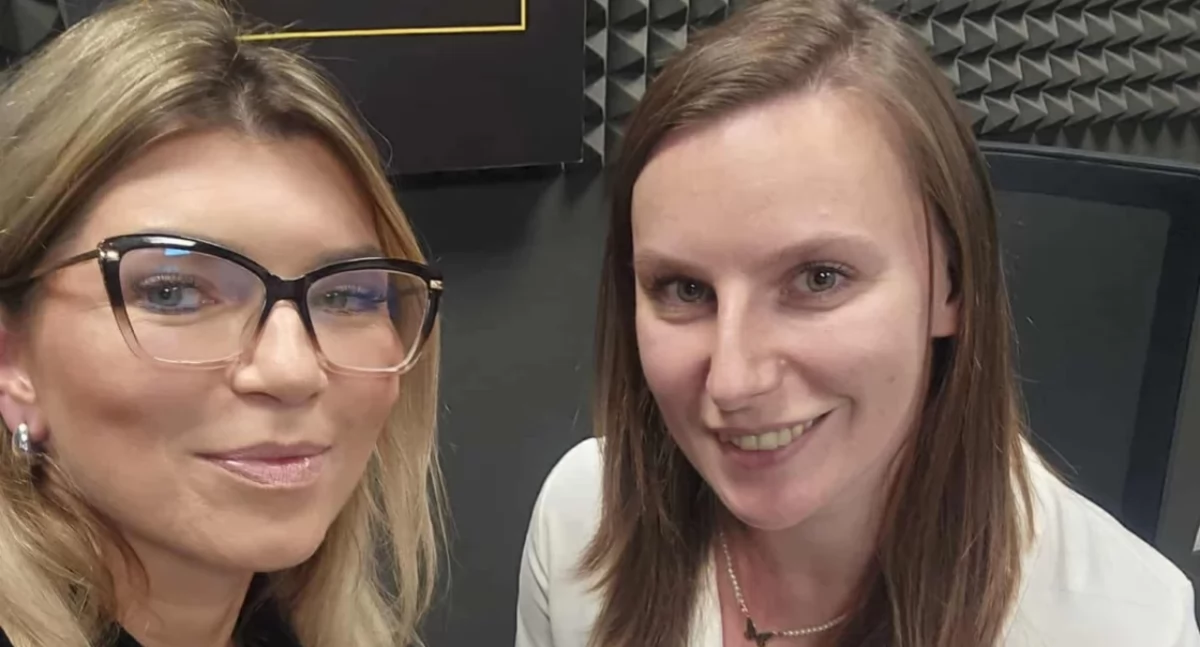 Anna Kruzińska i Sandra Pikul w Radiu Toruń, fot. Anna Kruzińska