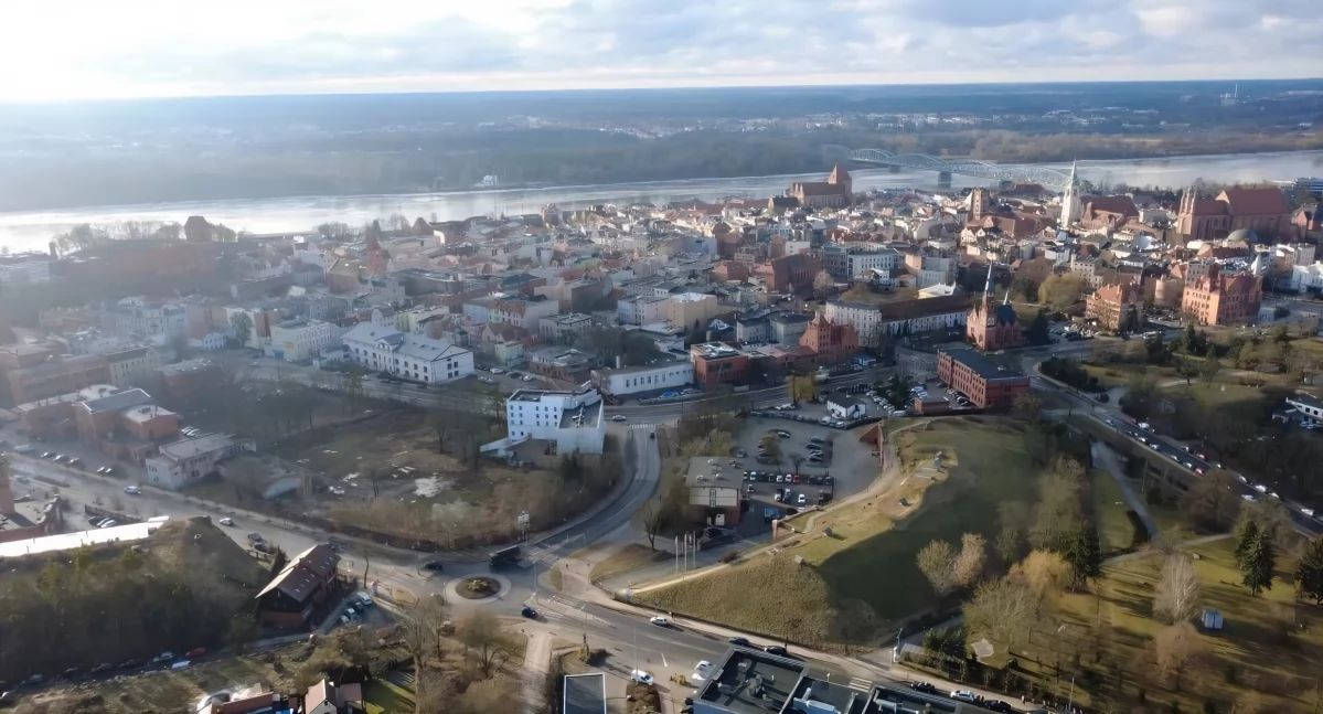 Toruń z lotu ptaka, fot. Bartosz Fryckowski / ototorun.pl