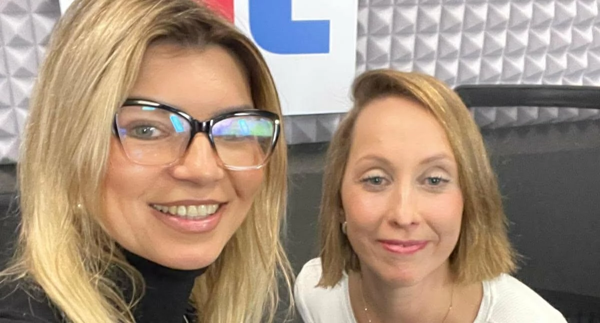 Anna Kruzińska i Małgorzata Śliwińska w Radiu Toruń, fot. Anna Kruzińska