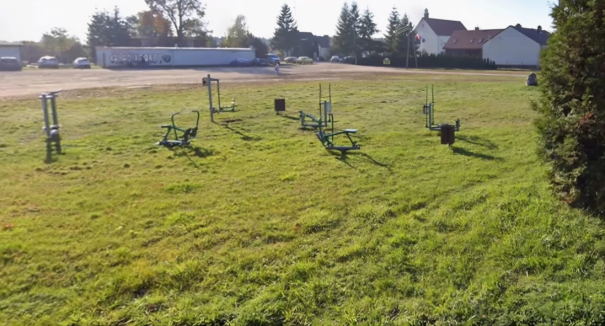 Plac w Osieku nad Wisłą, fot. screen z Google Maps