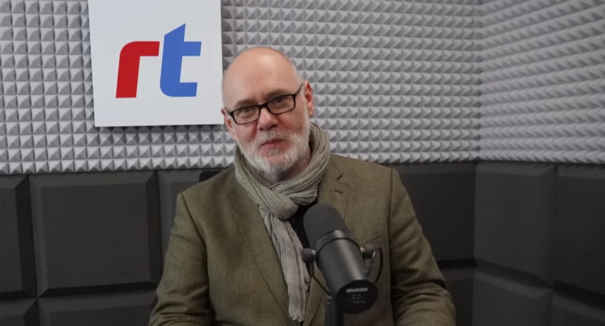 Tomasz Maliszewski w Radiu Toruń, fot. Bartosz Fryckowski / ototorun.pl