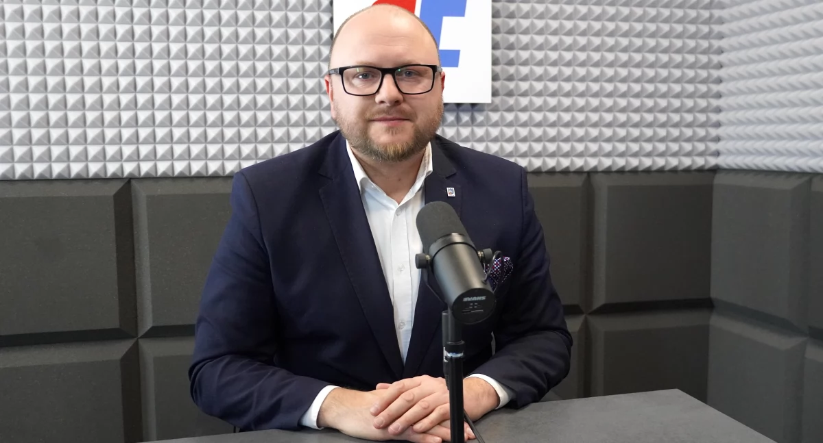 Paweł Gulewski w Radiu Toruń, fot. Bartosz Fryckowski / ototorun.pl