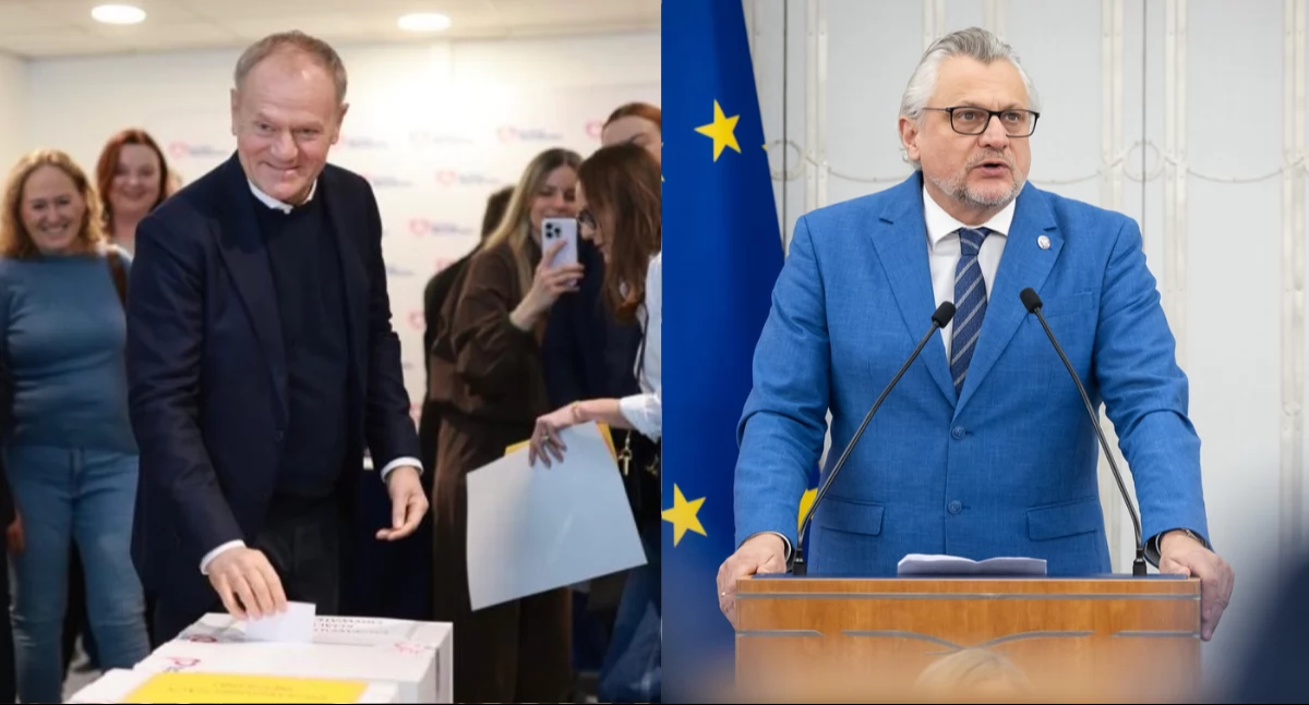 Donald Tusk i Tomasz Lenz, fot. facebook.com/donaldtusk oraz facebook.com/tomaszlenz