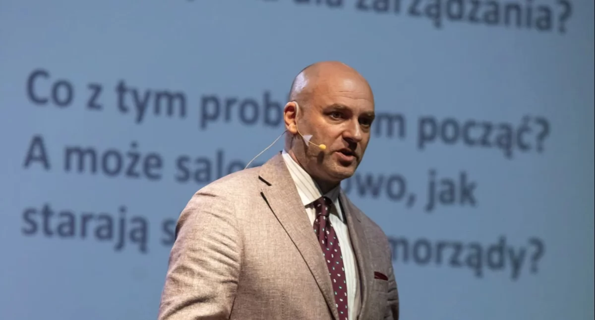 Tomasz Szlendak na otwarciu II Kujawsko-Pomorskiego Kongresu Kultury, fot. © UMT 2024, autor: Agnieszka Bielecka, licencja: CC BY-NC 4.0  