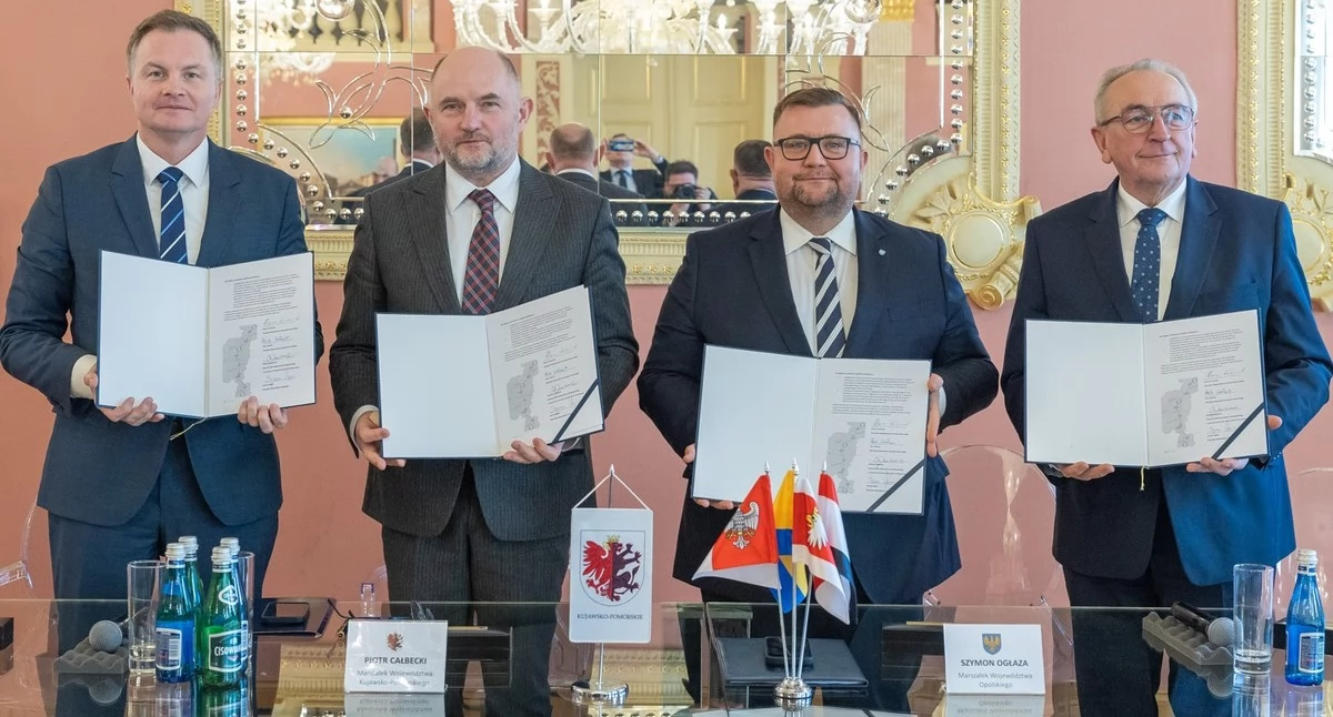 Cztery regiony wspólnie na rzecz S15, spotkanie marszałków w Toruniu fot. Mikołaj Kuras dla UMWKP