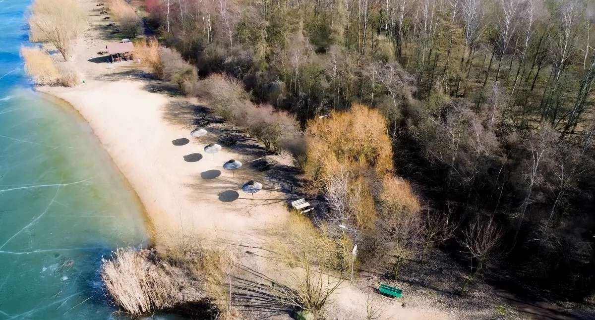 Plaża Stolbud nad Jeziorem Chełmżyńskim, fot. Urząd Miasta Chełmża