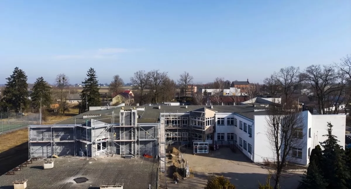 Termomodernizacja Zespołu Szkół w Dobrzejewicach pod Toruniem, fot. UG Obrowo