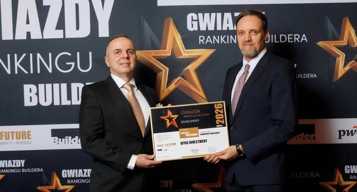 Marek Antonowicz i Marcin Murawski podczas gali „Gwiazdy Rankingu Buildera 2026”, fot. Apro Investment