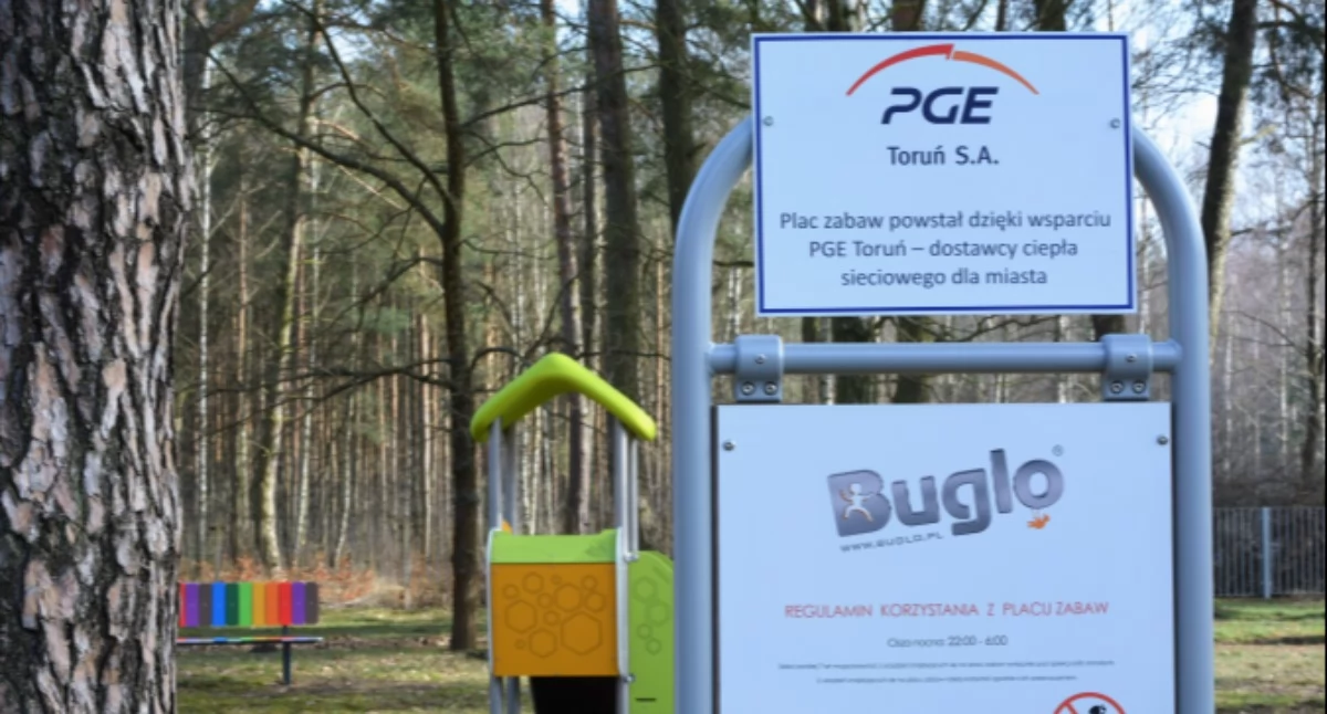 Plac zabaw przy Szpitalu Dziecięcym nagrodzony w 2021 roku, fot. PGE Toruń