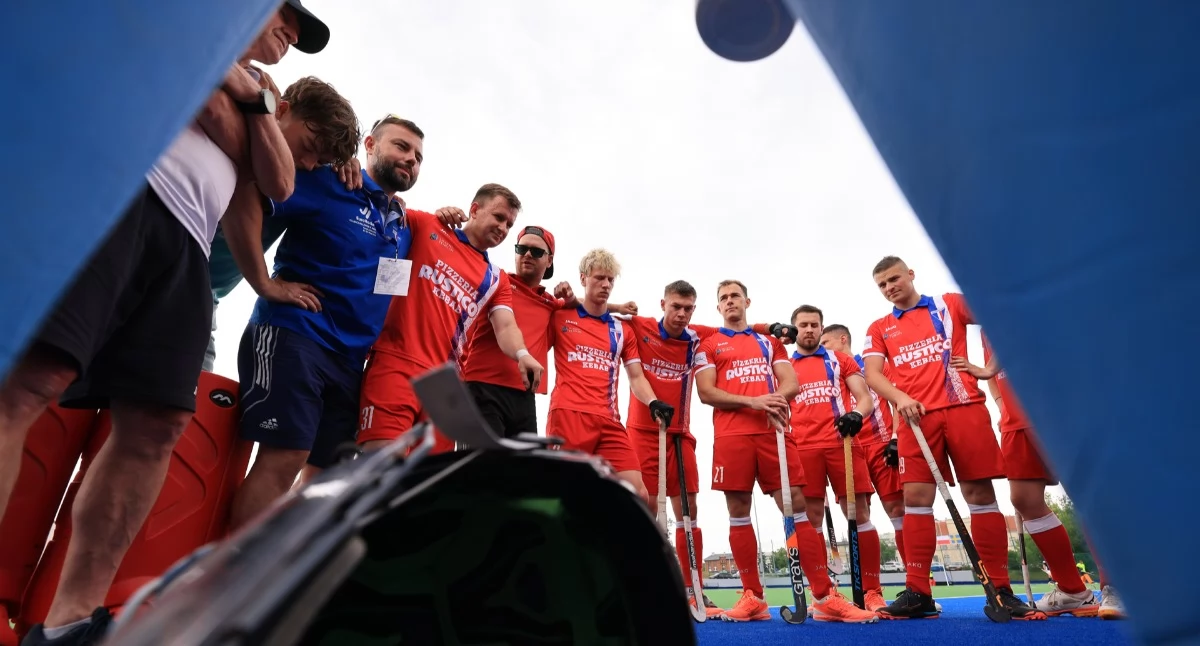 Drużyna HK Pomorzanin Toruń przed meczem na Eurohockey Club Challenge, fot. Sławomir Kowalski / HK Pomorzanin Toruń
