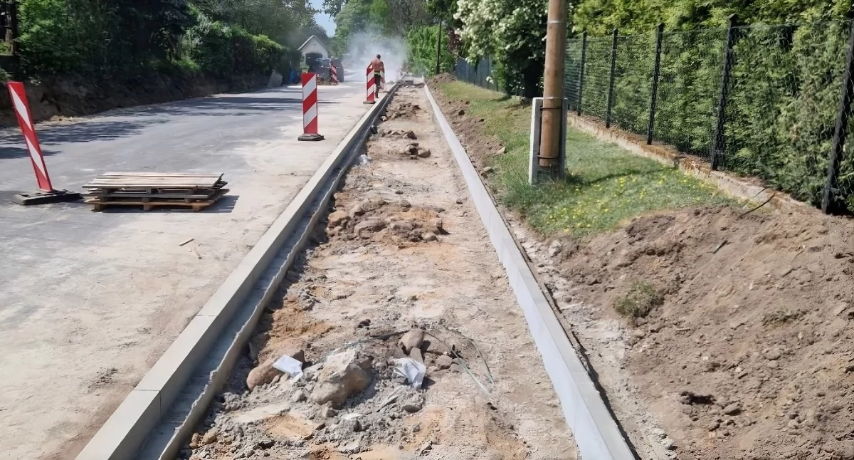Przebudowa drogi Dziemiony - Zelgno, fot. Powiatowy Zarząd Dróg w Toruniu