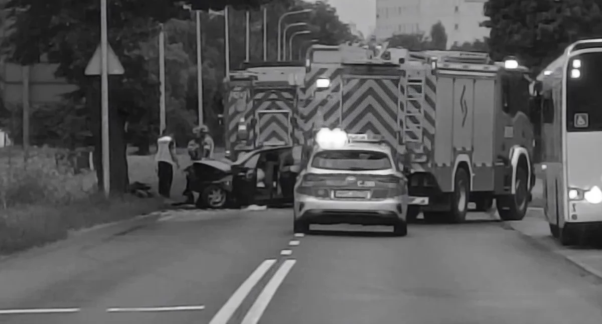 Wypadek przy ul. Poznańskiej w Toruniu