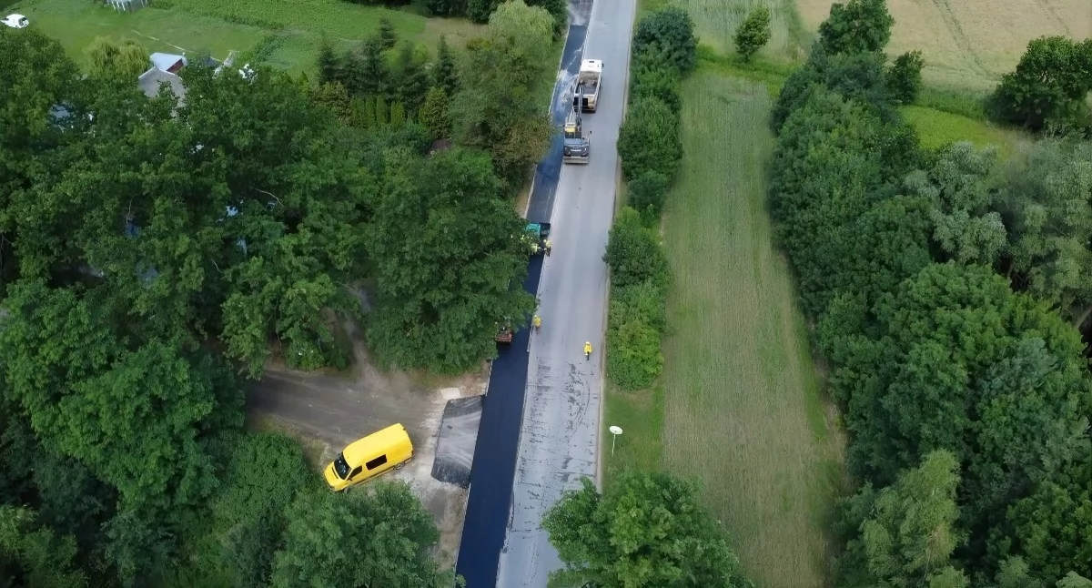 Budowa drogi rowerowej Lubicz Górny - Brzeźno, fot. Sołectwo Młyniec Pierwszy