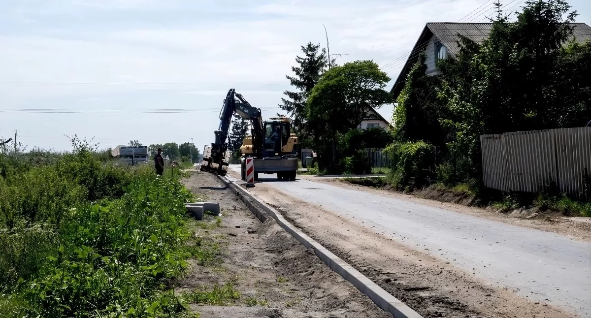 Przebudowa ulicy Długiej w Głogowie pod Toruniem, fot. UG Obrowo