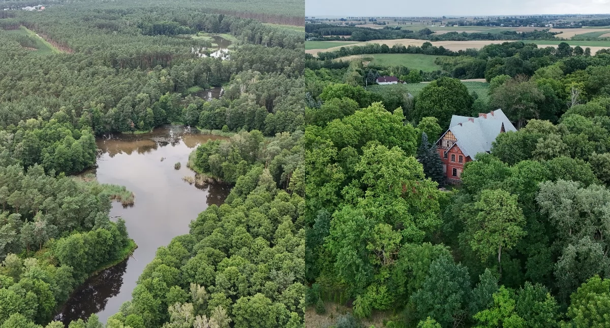 Stawy Przysieckie i pałac w Skłudzewie, fot. Bartosz Fryckowski / ototorun.pl