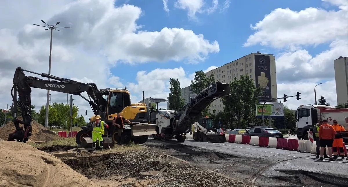 Przebudowa torowiska na Szosie Lubickiej w Toruniu, fot. MZK Toruń