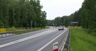 Na ruchliwej drodze pod Toruniem wprowadzono ruch wahadłowy na trzy dni