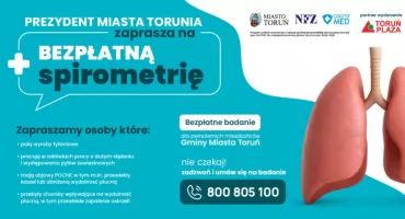 W CH Toruń Plaza odbędą się bezpłatne badania spirometryczne