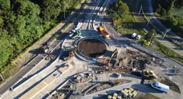 W Toruniu powstaje nowe rondo turbinowe. Zostanie otwarte jeszcze przed zakończeniem prac
