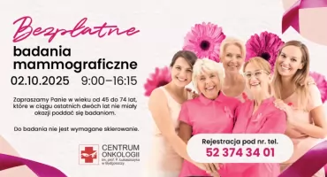Bezpłatne badania mammograficzne w Toruń Plaza