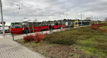 Znowu problem z tramwajem w Toruniu. Na torach interweniowali strażacy