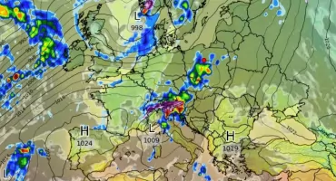 Rozległy cyklon zmierza w kierunku Torunia. Przyniesie deszcz i silny wiatr