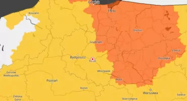 Jest kolejny alert od IMGW. Toruń znalazł się w żółtej strefie