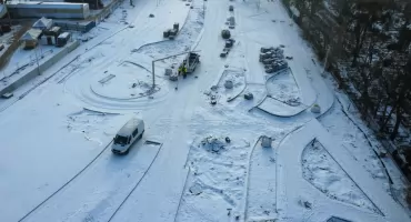 Problemy na budowie nowej drogi w Toruniu. Zima wstrzymała prace 