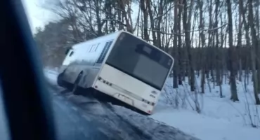 Awaria autobusu MZK w Toruniu. Kierowca wypadł z drogi