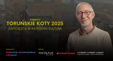 Mariusz Składanowski wygrał TORUŃSKIEGO KOTA w kategorii KULTURA