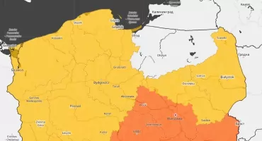 Jest zapowiedź nowego ostrzeżenia IMGW. Toruń znajdzie się w żółtej strefie